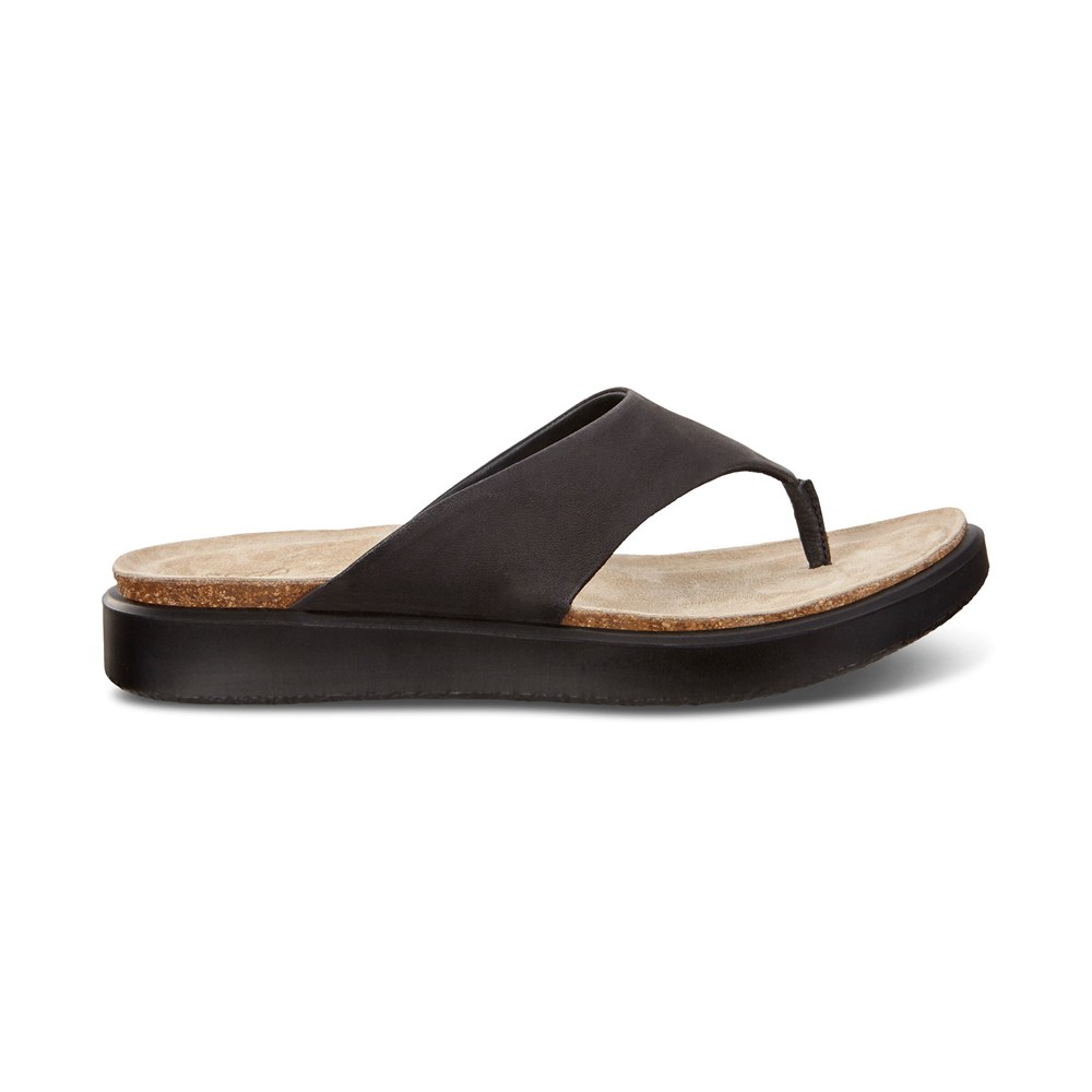 Sandalias Mujer - ECCO Corksphere Thong - Negros - RFG238679